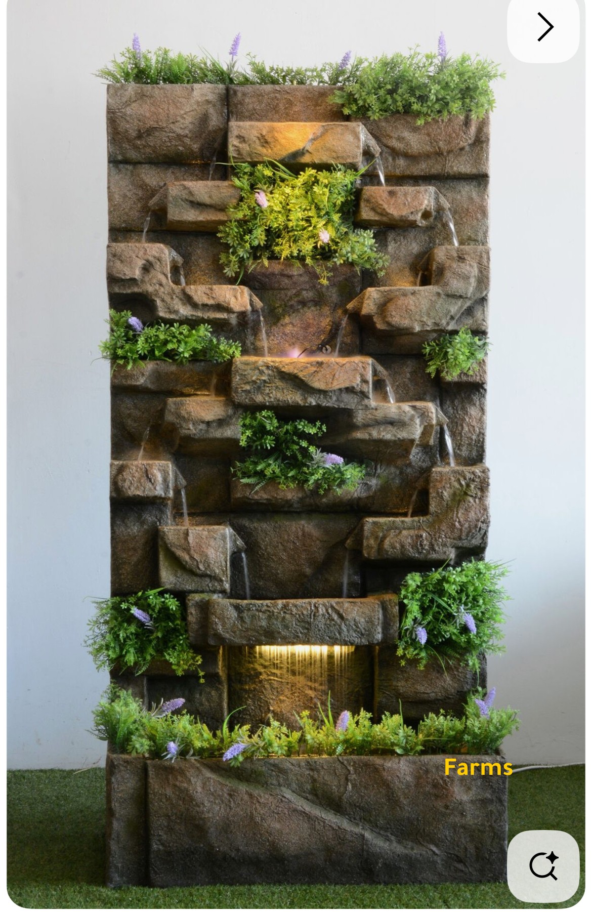 تنسيق حدائق وشلالات