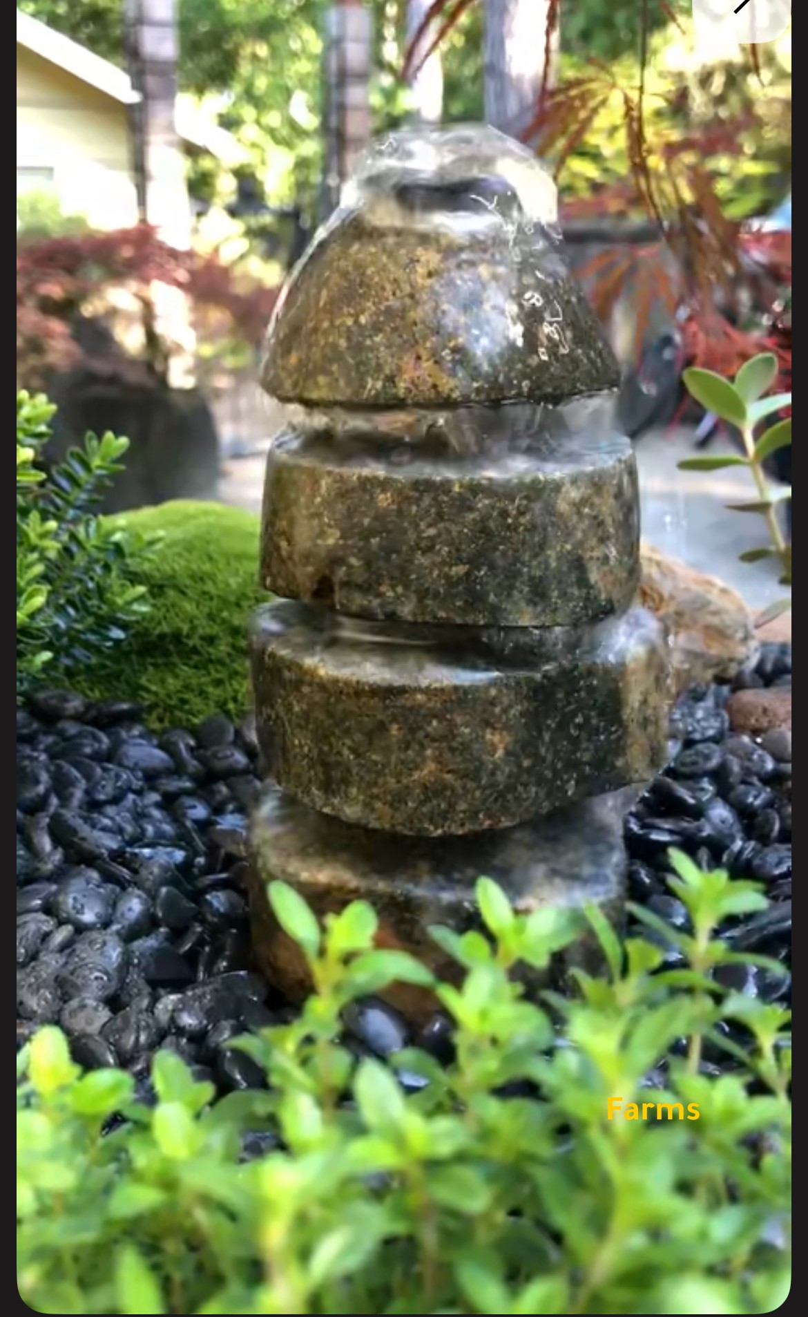 تنسيق حدائق وشلالات