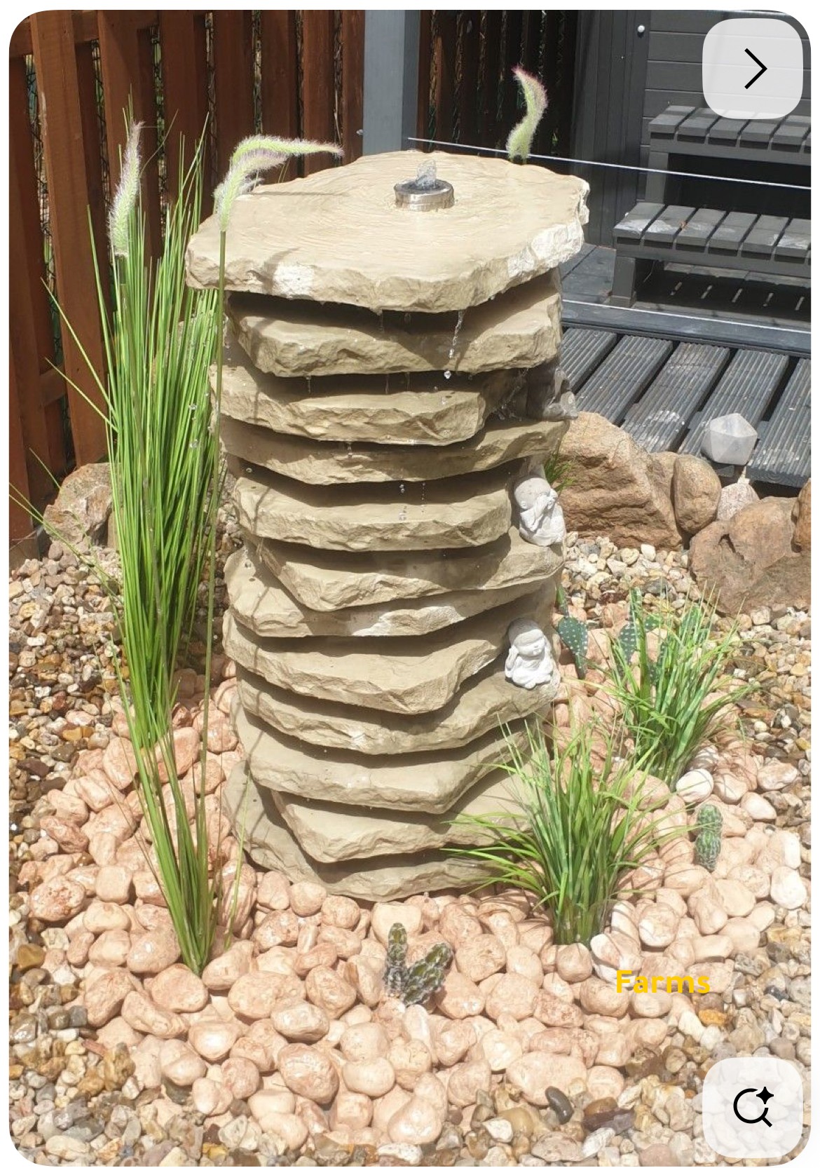 تنسيق حدائق وشلالات