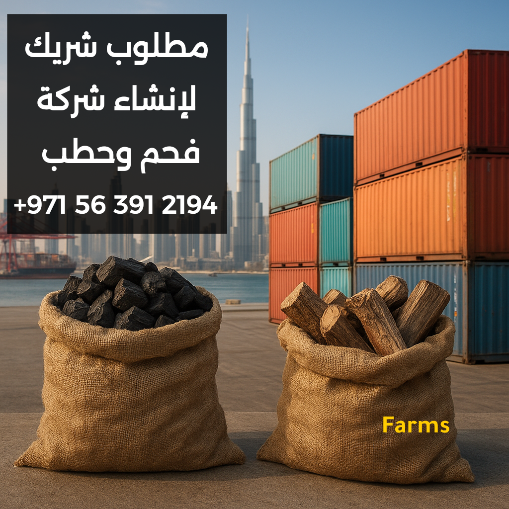 شريك لإدارة مشروع فحم وحطب